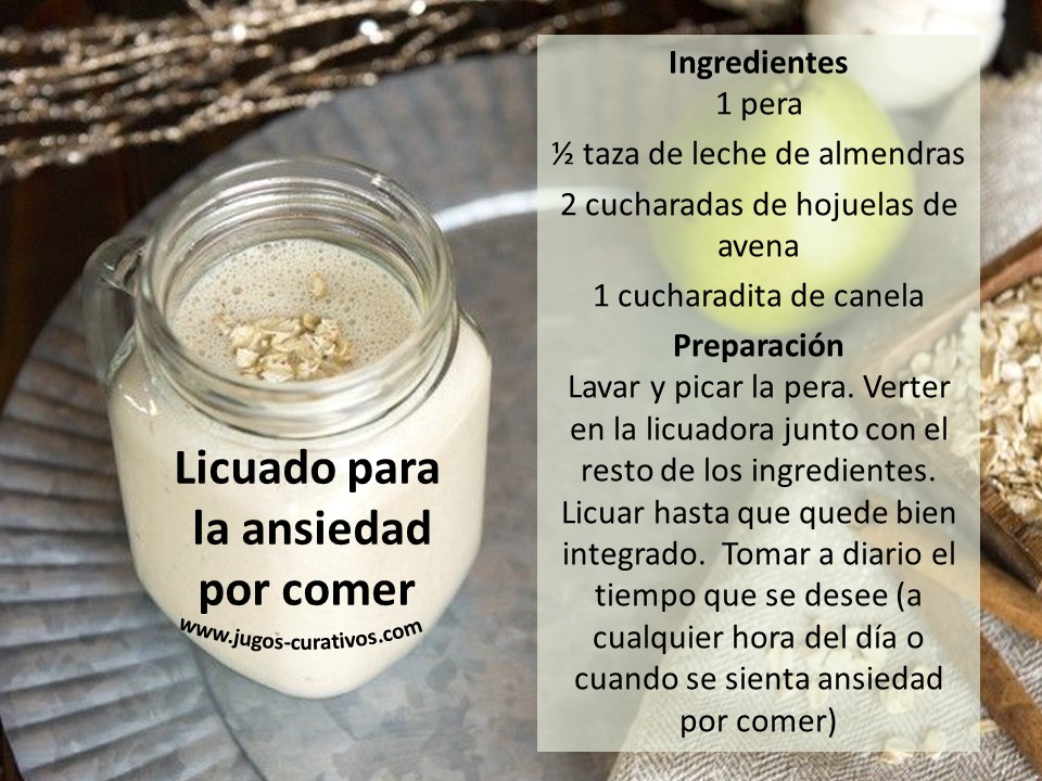 Licuado para la ansiedad por comer